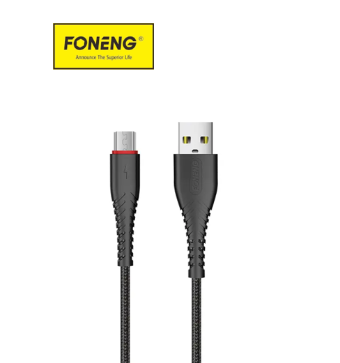 وصلة foneng شحن سريع 2.4A | بطول 1.2 متر - Image 1 + 1