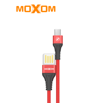 وصلة شحن ونقل بيانات moxom شحن سريع 2.4A، بطول 1 متر - Image 1 + 1