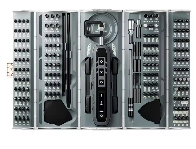 طقم مفك Torima TTS-06 الكهربائي اللاسلكي – 180 في 1، قابل لإعادة الشحن - Image 1 + 1