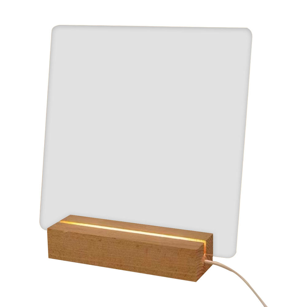 لوح كتابة أكريليك شفاف بإضاءة LED – لوح ملاحظات قابل للمسح - Image 1 + 1