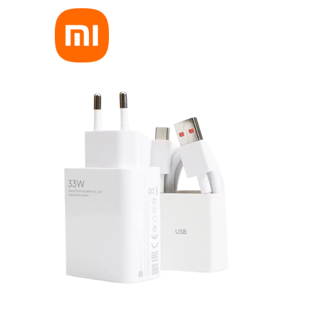 طقم شاحن xiaomi GaN بقدرة 33 واط – شاحن سريع مدمج وفعال 
