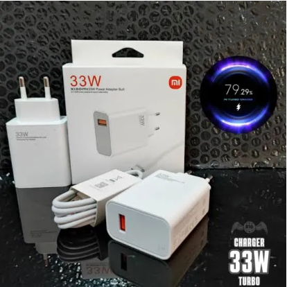 طقم شاحن xiaomi GaN بقدرة 33 واط – شاحن سريع مدمج وفعال  - Image 1 + 1