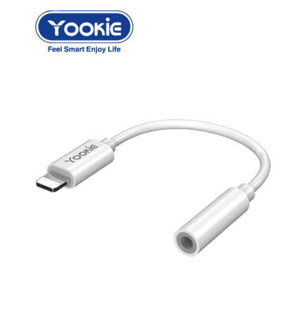 محول yookie اللاسلكي من Lightning إلى AUX 3.5 مم