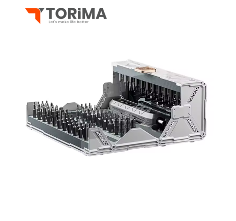 طقم مفك Torima TTS-06 الكهربائي اللاسلكي – 180 في 1، قابل لإعادة الشحن