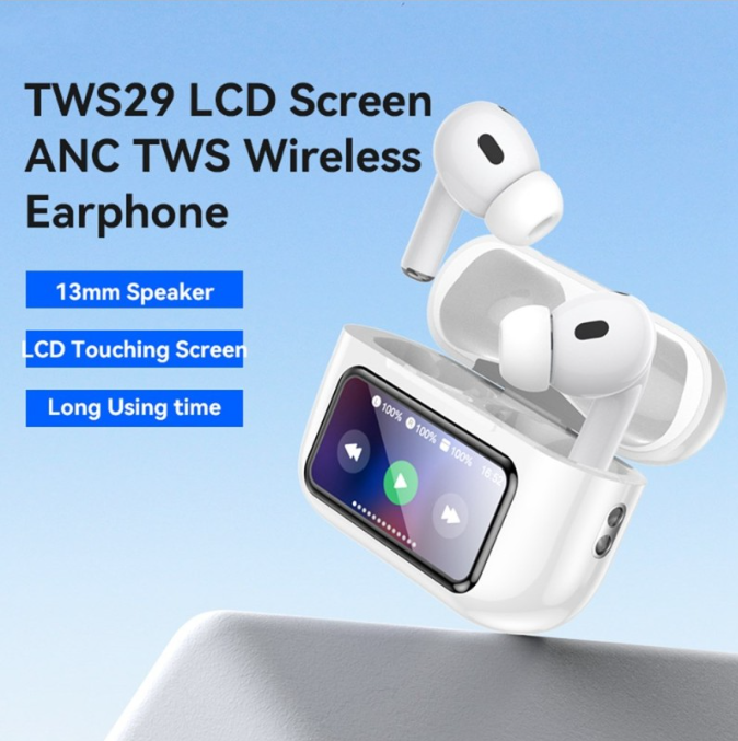 سماعات بلوتوث yesido لاسلكية بشاشة LCD وتقنية إلغاء الضوضاء ANC+ENC - Image 2 + 1