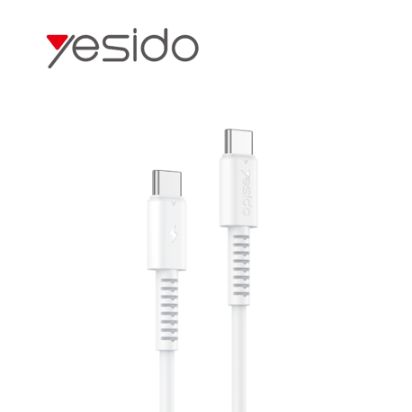 وصلة الشحن السريع yesido — من Type-C إلى Type-C بطول 1 متر  