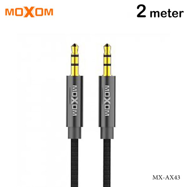 وصلة صوت MOXOM MX-AX43 – 2 متر – نحاس نقي